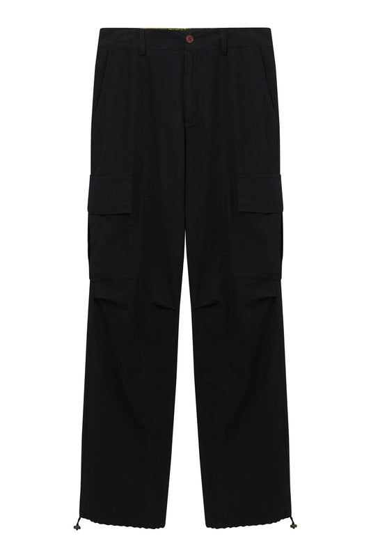 JAMIE - Organic Cotton Trouser Black