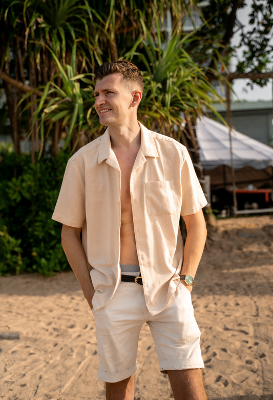 The Alexander 100% Recycled Beige Shirt