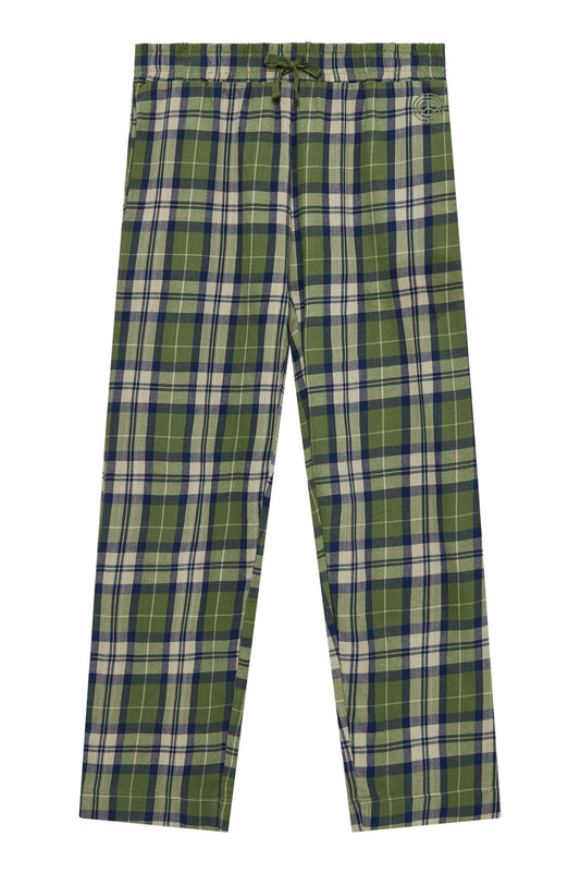 JIM JAM - Mens GOTS Organic Cotton Pyjama Bottoms Pine Green