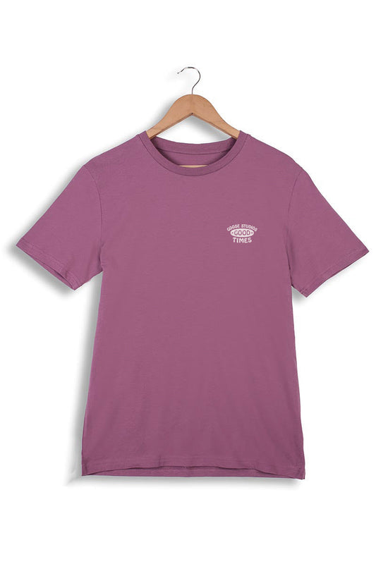 Purple Organic Cotton T-Shirt - 70s Logo