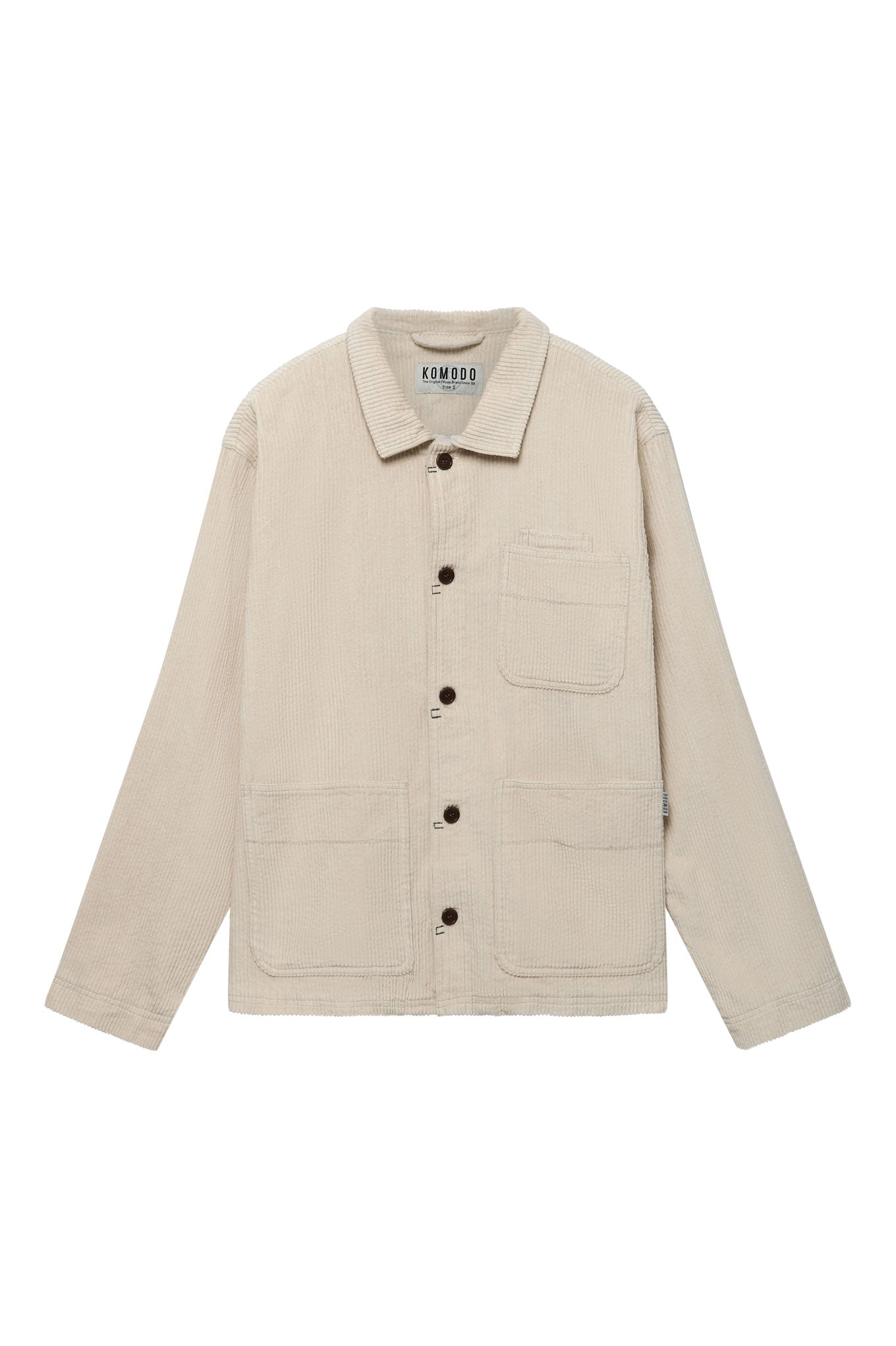 MONDRIAN - Organic Cotton Cord Overshirt Winter White