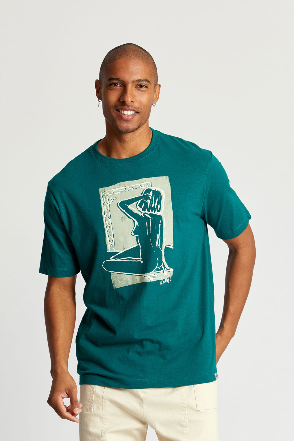 CHEEKY Tee GOTS Organic Cotton - Teal Green