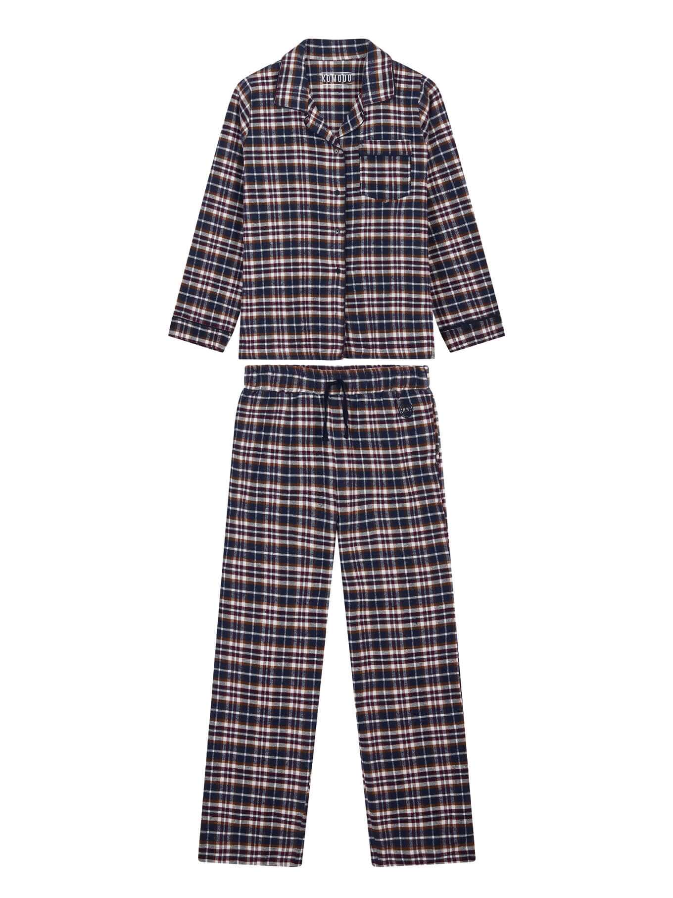 JIM JAM Mens - GOTS Organic Cotton Pyjama Set Navy