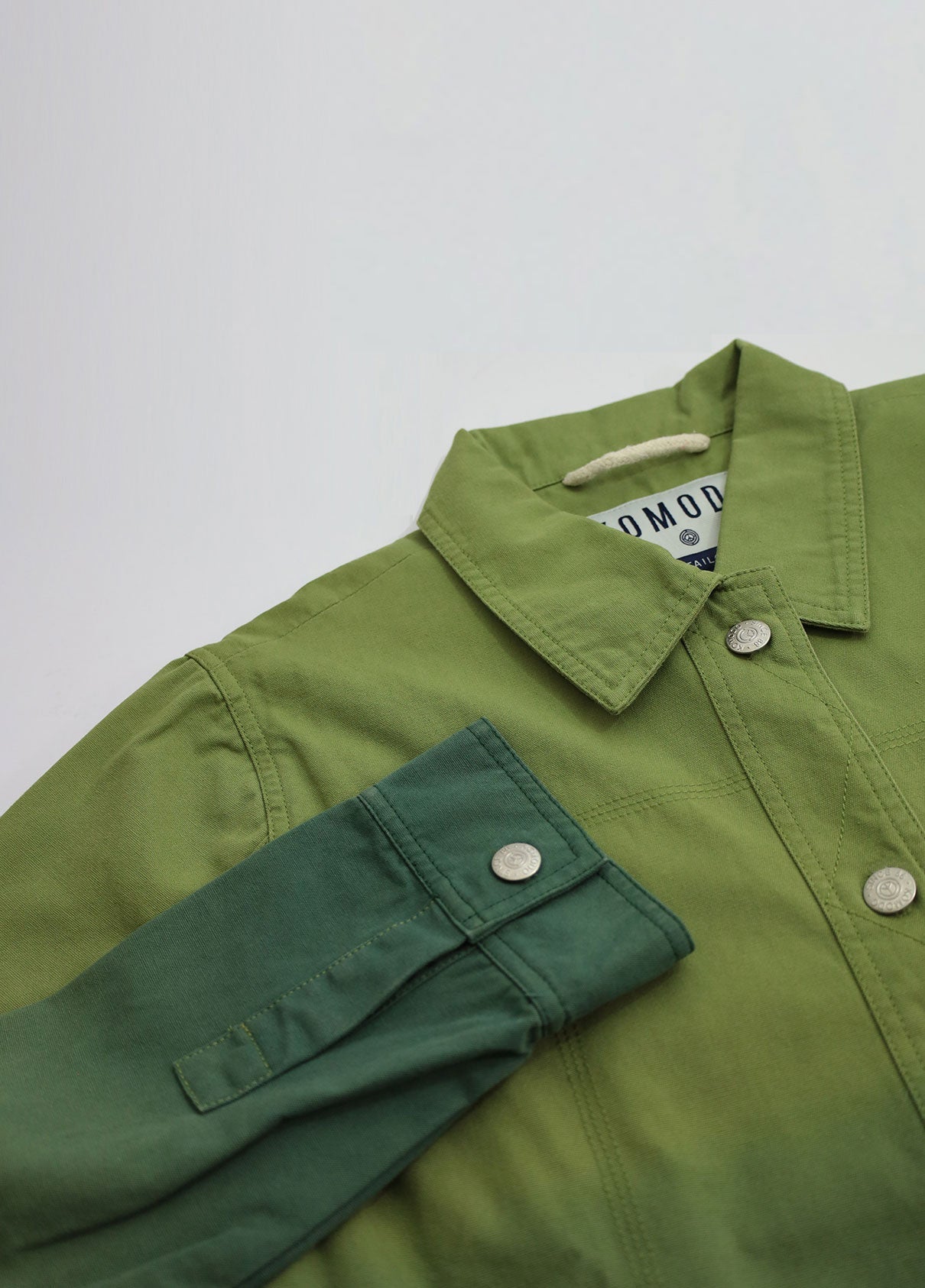 ORINO Dip Dyed Mens Jacket - Khaki Green