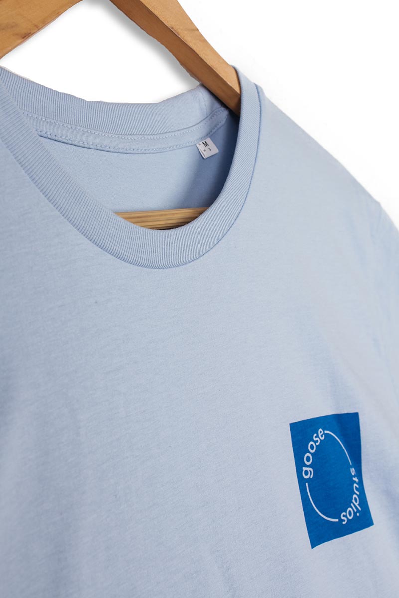 Seconds & Samples - Men's Blue Original Logo T-Shirt / Blue Print